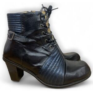 Eject Boots Black Blue 37 6.5 7 Whimsigoth Witchy